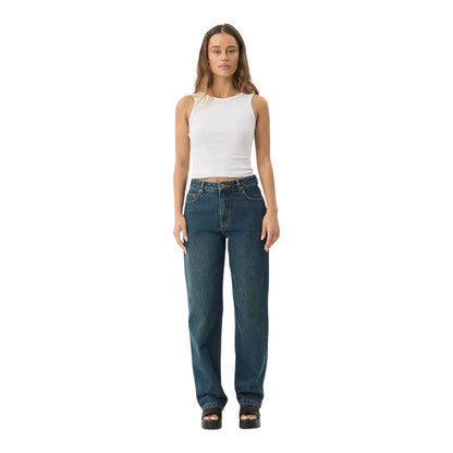 Afends Leila Straight Leg Jeans - Vintage Wash
