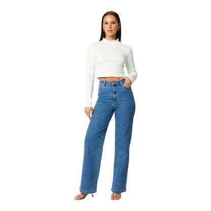 Abrand 94 Wide Eva Denim Jean - Organic Mid Blue