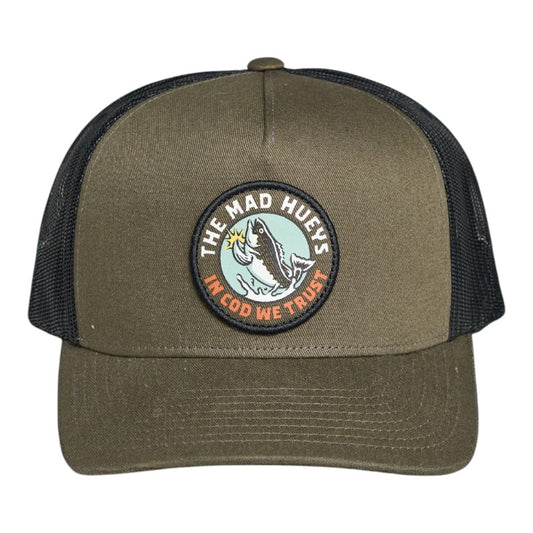 Mad Hueys Trust Cod Twill Trucker - Olive