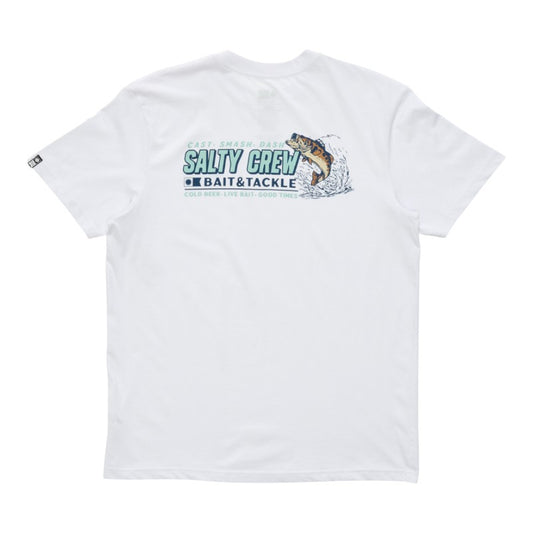 Salty Crew Live Bait Tee - White