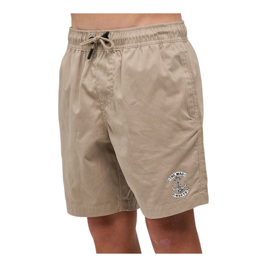 Mad Hueys Youth Skull Anchor Short - Taupe
