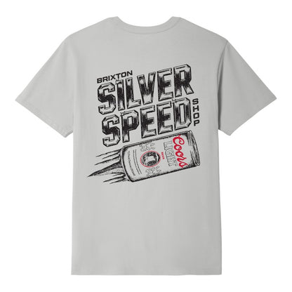 Brixton Coors Light Silver Speed Tee - Silver
