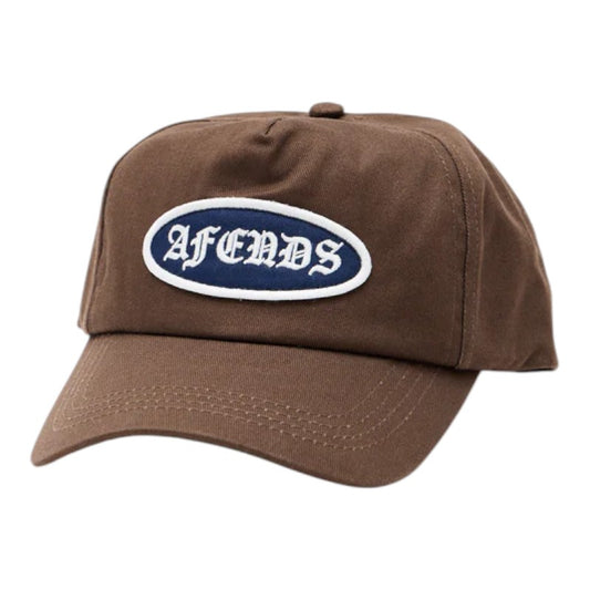 Afends Five Panel Cap - Coffee