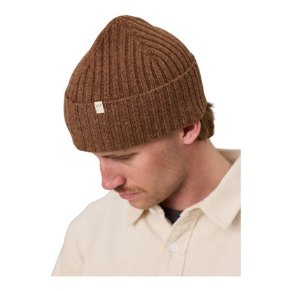 J.A.F Merino Skipper Beanie - Timber