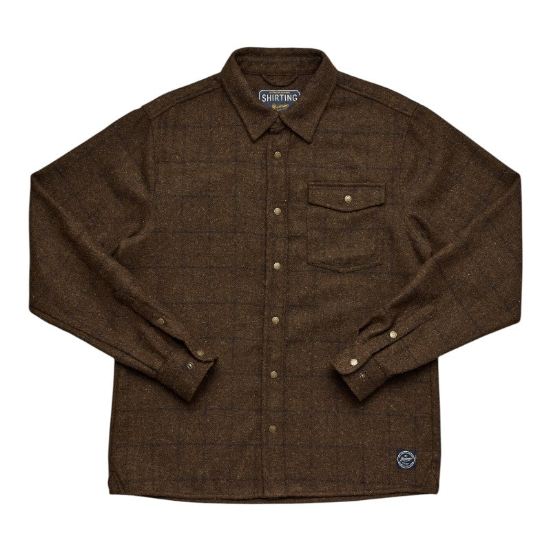 J.A.F Shoreman Snap Shirt - Brown Check