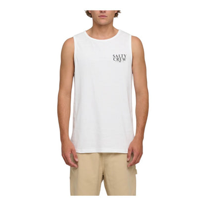 Salty Crew Yellow Fin Tank - White