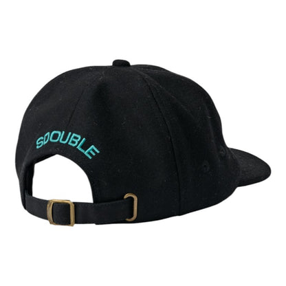 SDouble Wool Cap - Black