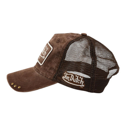Von Dutch Originals Super Patch Trucker Cap - Brown