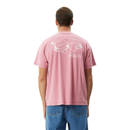 Afends Valentine Heavyweight Boxy Tee - Washed Marrakesh