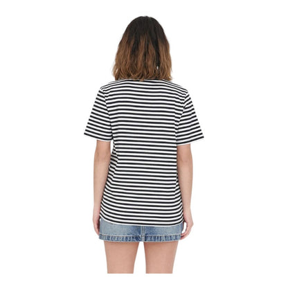 Huffer Stripe Classic Happy Tears Tee - Black/White