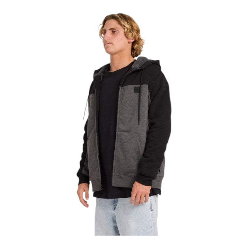 Volcom Division Lined Zip - Charcoal Heather