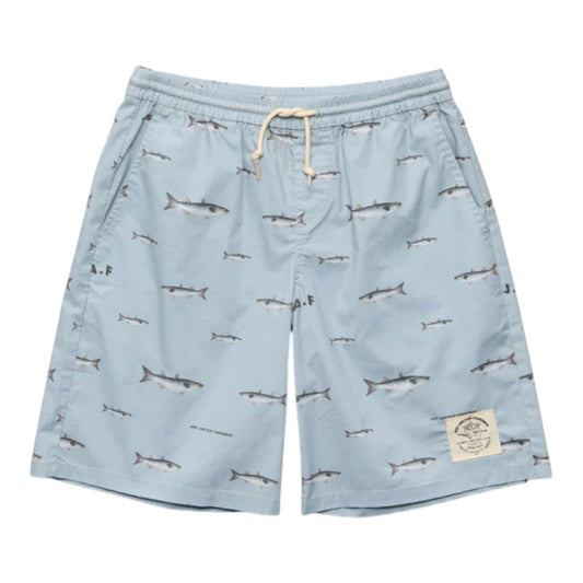 J.A.F Mullet Stack Volley Shorts - Sterling Blue