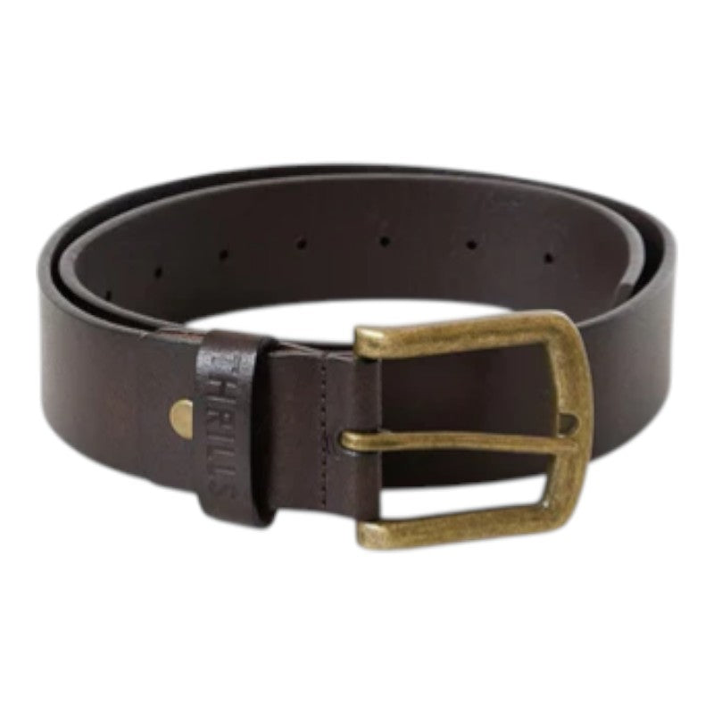 Thrills Leather Belt - Brown