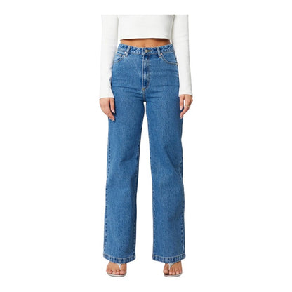 Abrand 94 Wide Eva Denim Jean - Organic Mid Blue