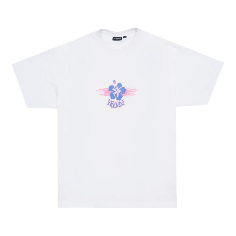 Afends Wiped Out Boxy Tee - White