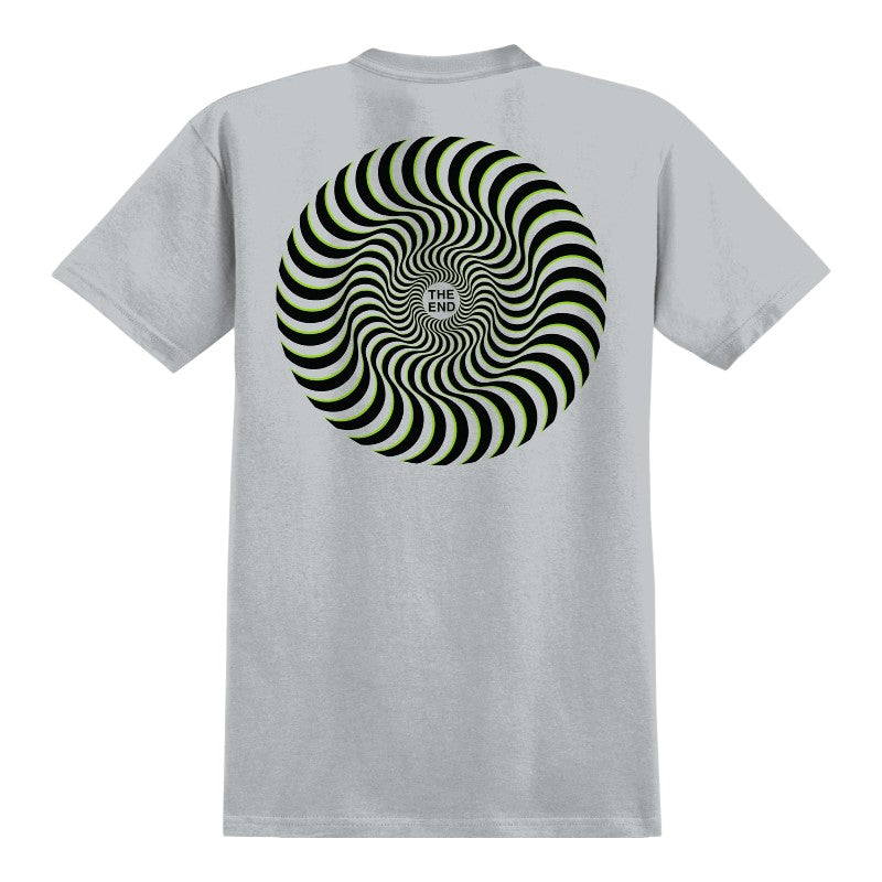 Spitfire Classic Swirl Overlay Tee - Ice Grey