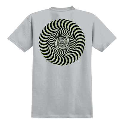 Spitfire Classic Swirl Overlay Tee - Ice Grey