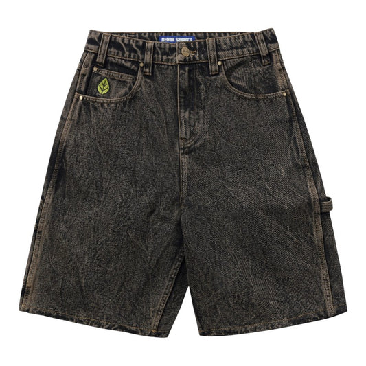 Butter Weathergear Denim Shorts - Brown Tint