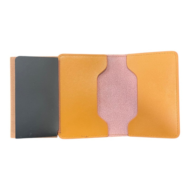 Crate Minimal Leather Wallet - Brown