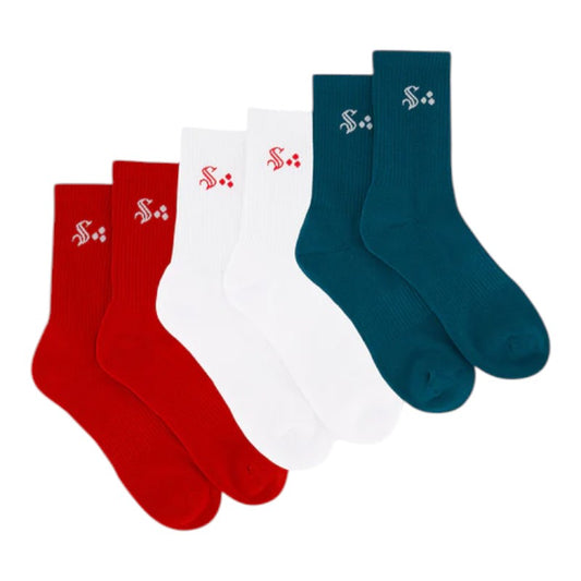 Huffer X Steinlager Rib Sock 3 Pack - Multi