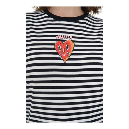 Huffer Stripe Classic Happy Tears Tee - Black/White