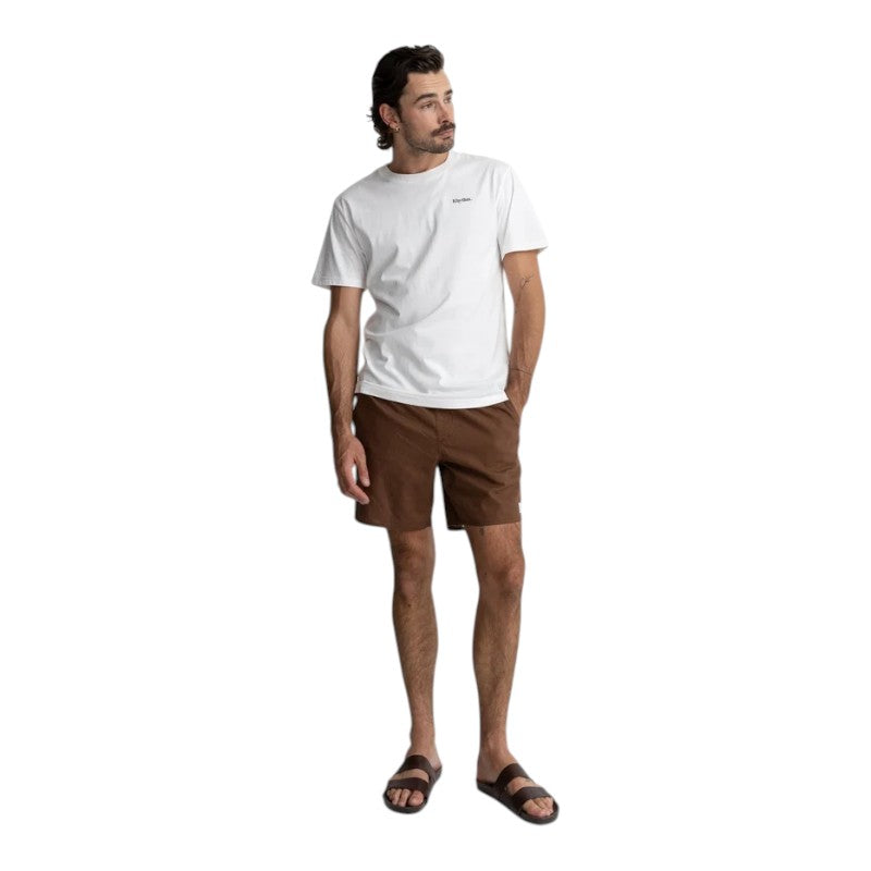 Rhythm Classic Linen Jam Shorts - Chocolate