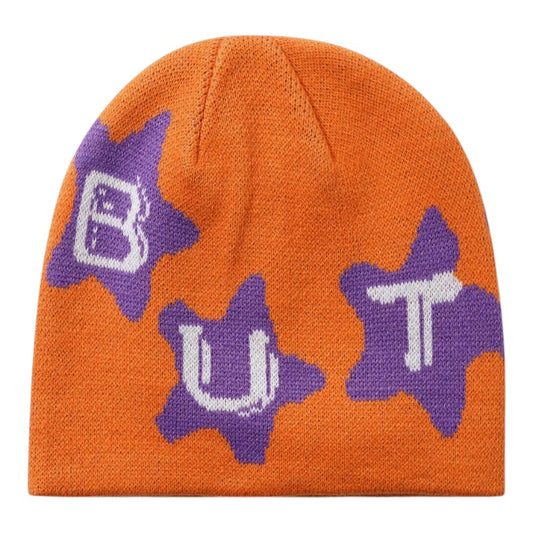 Butter Goods Stars Skully Beanie - Orange