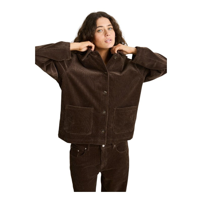 Rhythm Luca Cord Shacket - Chocolate