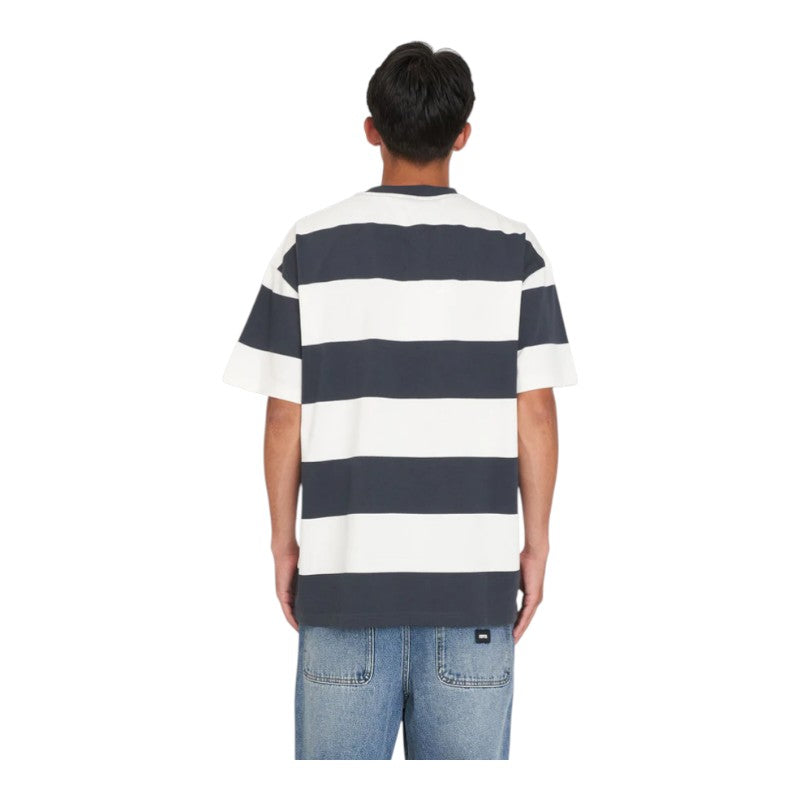 Huffer Benson Block Tee - Asphalt/Chalk