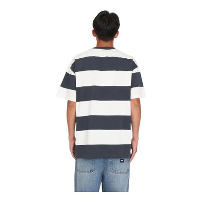 Huffer Benson Block Tee - Asphalt/Chalk