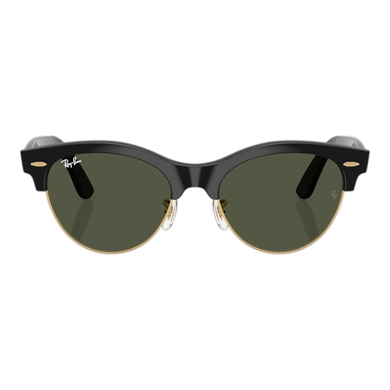 Ray-Ban Clubmaster Way - Black On Gold/Green