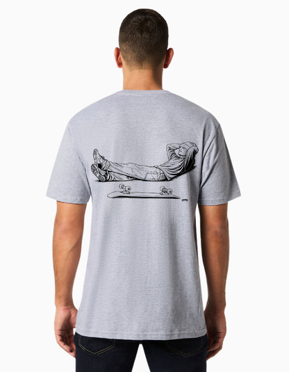 Cheapskates Laid Back Tee - Grey Marle