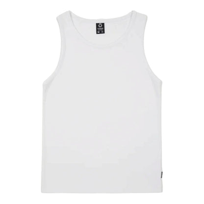 Afends Paramount Rib Singlet - White