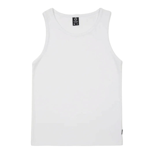 Afends Paramount Rib Singlet - White