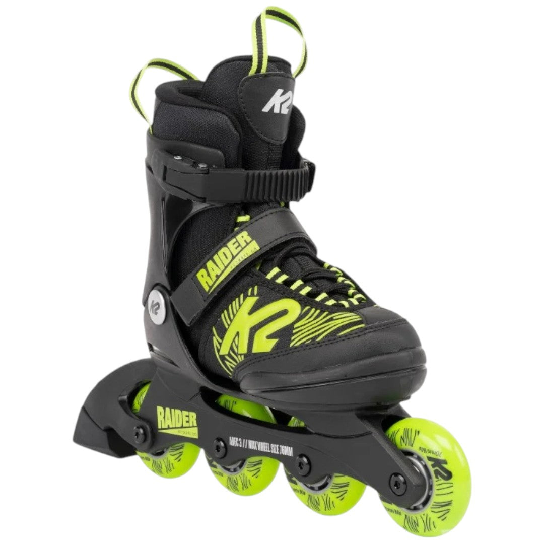 K2 Raider Inline Skates - Black/Lime