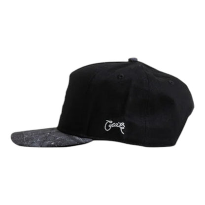 Crate Scripted Tree Camo Snapback - Black/Camo