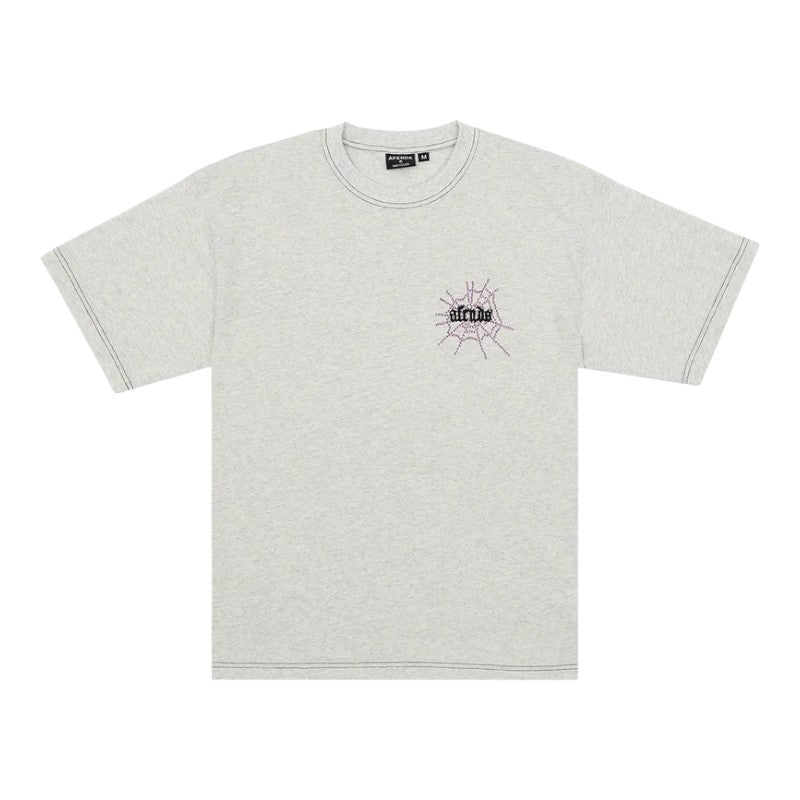 Afends Tangled Boxy Tee - Grey Marle