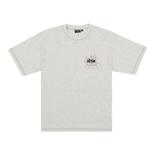 Afends Tangled Boxy Tee - Grey Marle