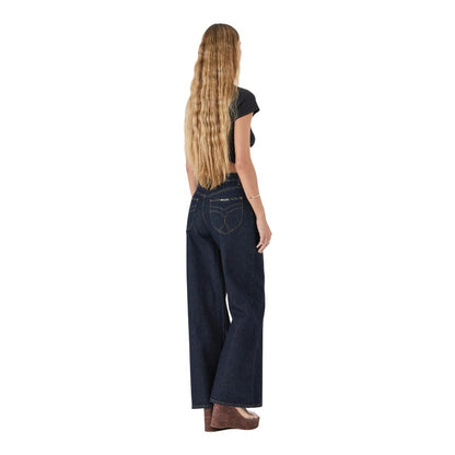 Rollas Relaxed Sailor Long Denim - Dark Rinse