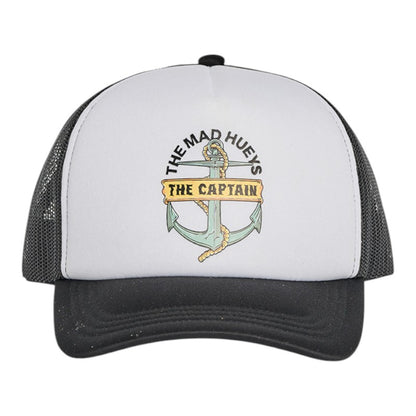 Mad Hueys Crop Captain Youth Trucker - White