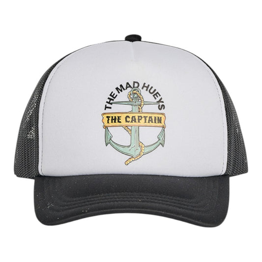 Mad Hueys Crop Captain Youth Trucker - White