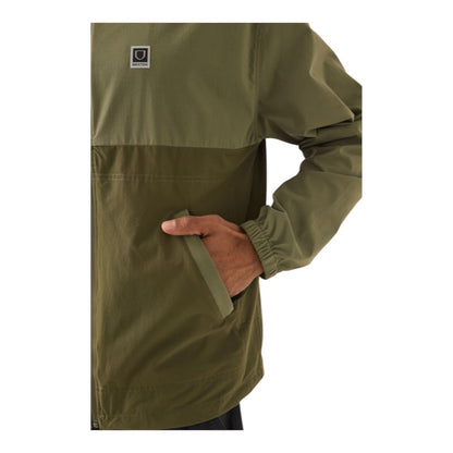 Brixton Journey Zip Jacket - Olive