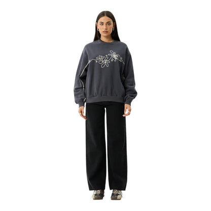 Afends Locket Crew - Charcoal