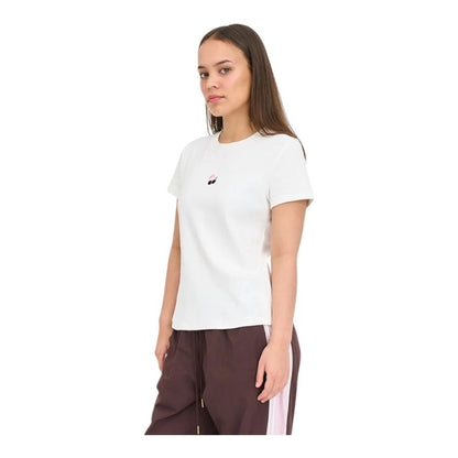 Huffer Slim Rib Tee/Cherry - Chalk
