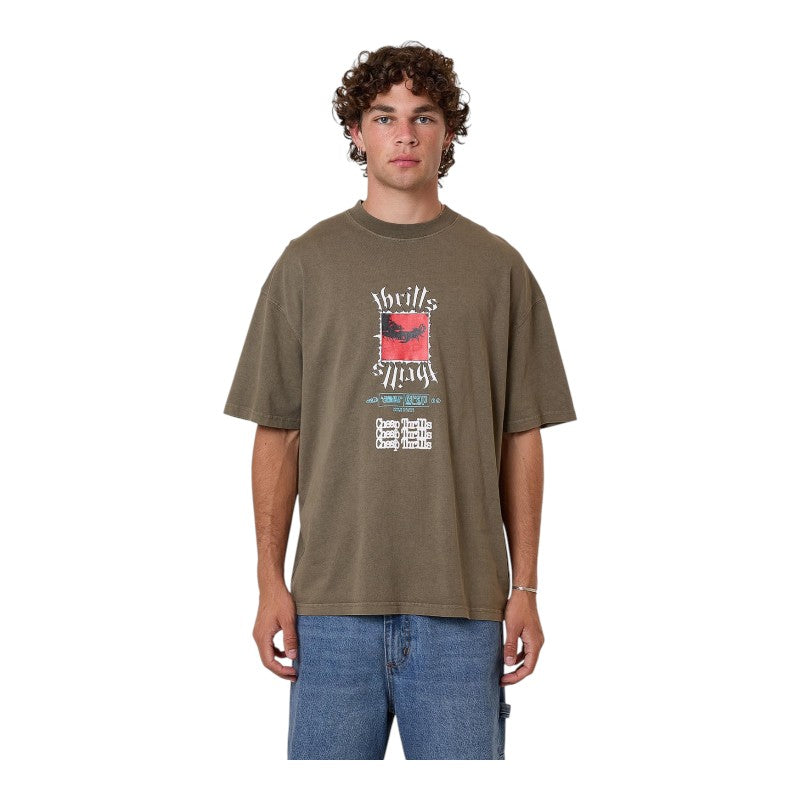Thrills Cheap Thrills Tee - Tarmac