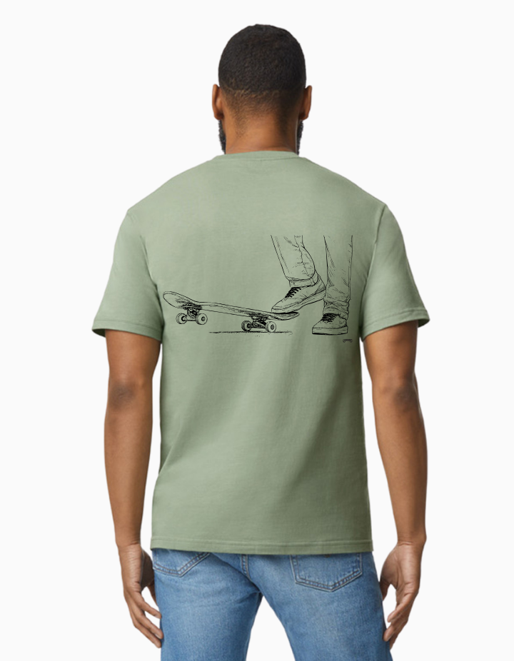 Cheapskates Go Again Tee - Sage