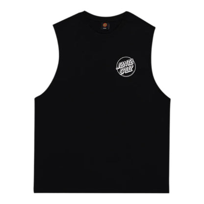 Santa Cruz Descended Dots Mono Muscle Singlet - Black
