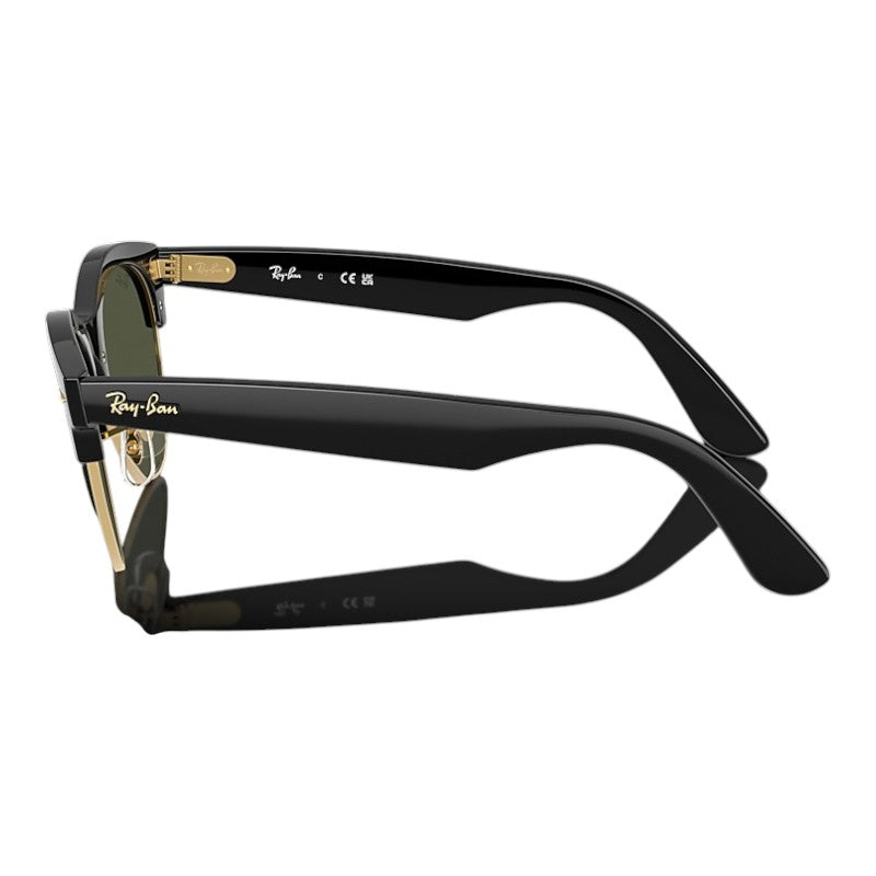 Ray-Ban Clubmaster Way - Black On Gold/Green