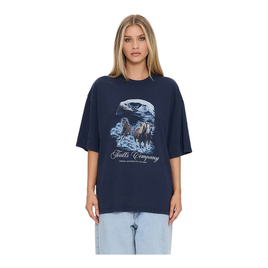 Thrills Superior Power Oversized Tee - Total Eclipse