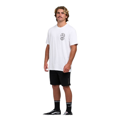 Mad Hueys Rope Skull Anchor Tee - White